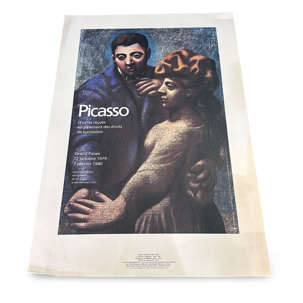 Pablo Picasso La Danse Villageoise Exhibition Poster 1980 Lithograph Ed 5000